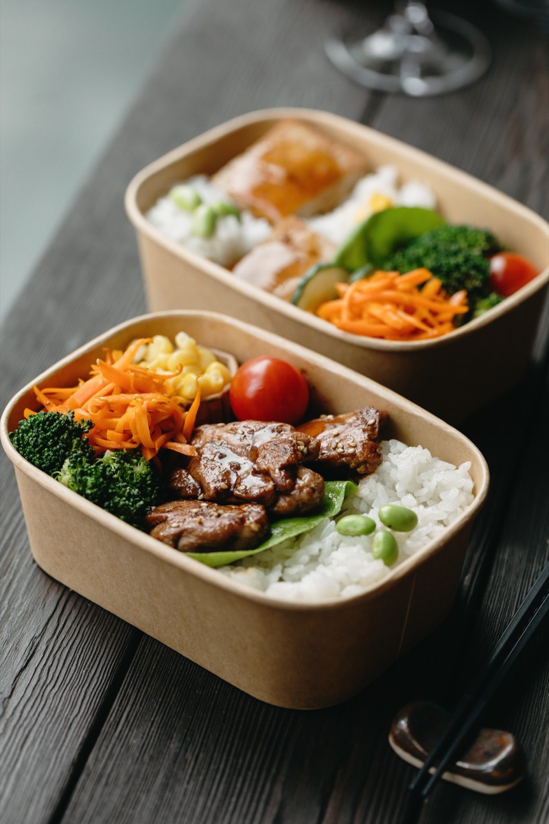 Two Kawa Musubi Bento boxes