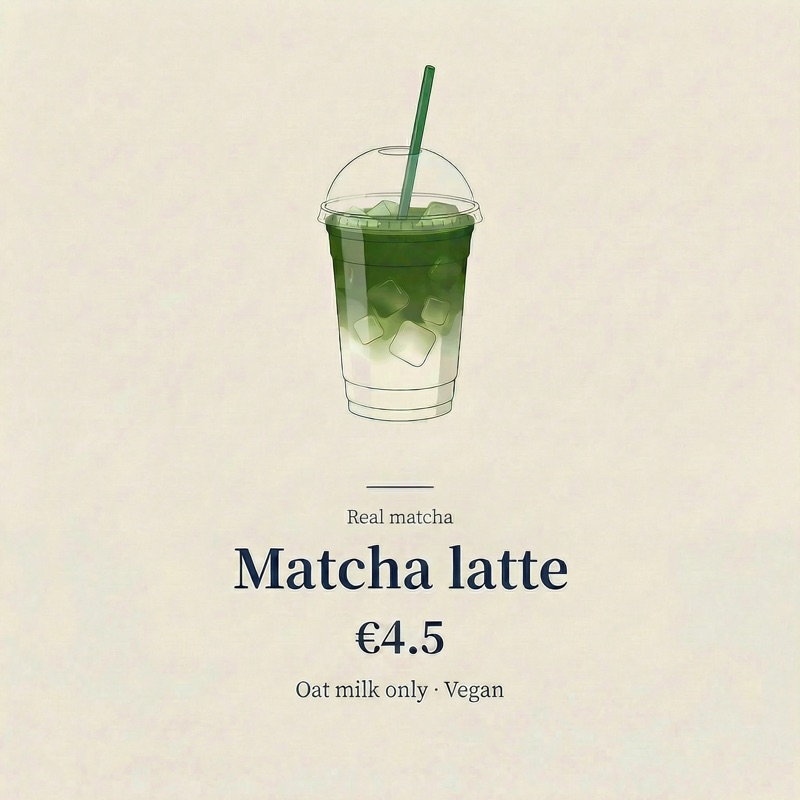 Oat Milk Matcha Latte